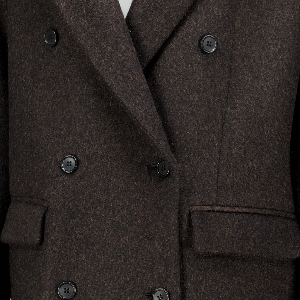 Manteaux Manteau en laine Prada Noir Femme