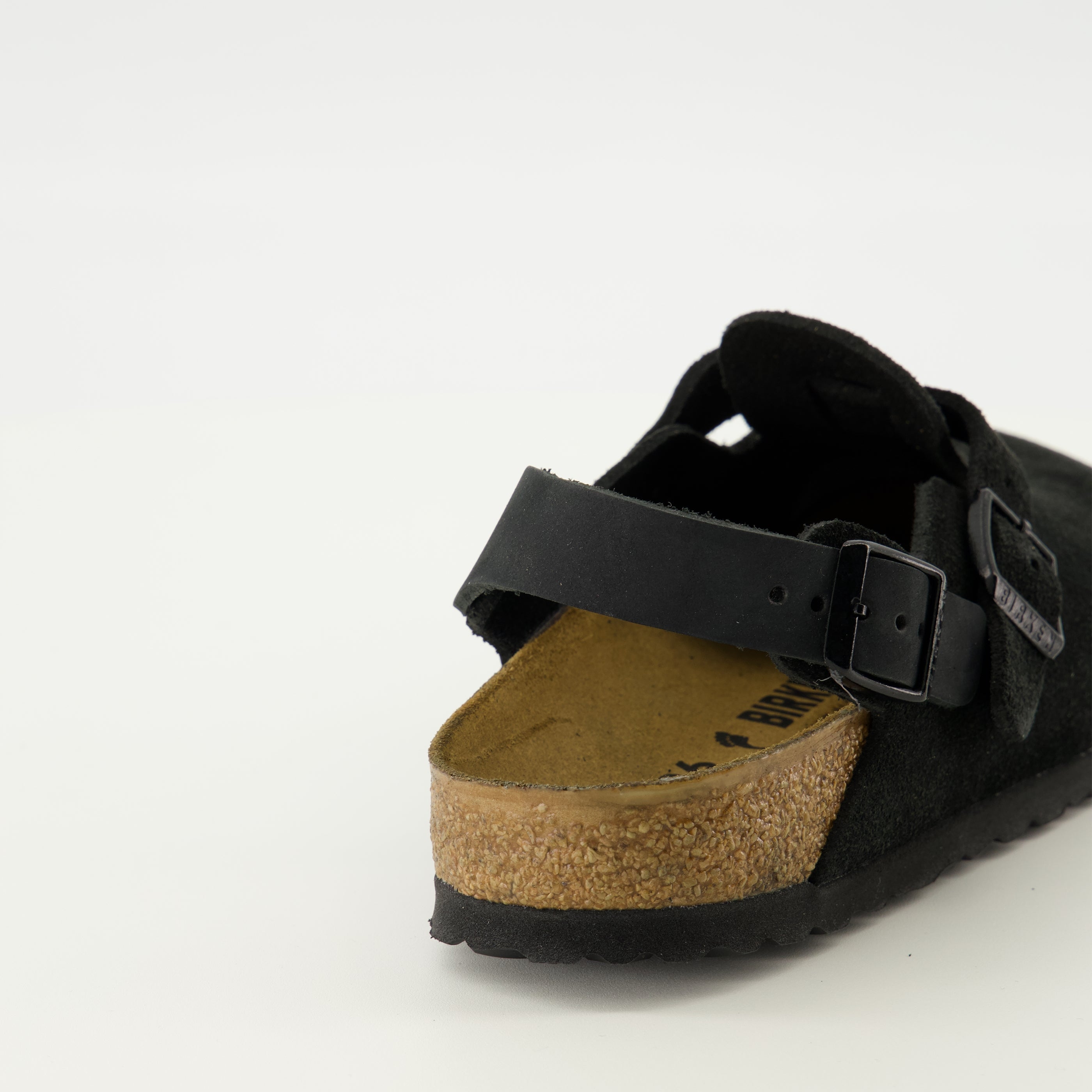 Chaussures ouvertes Mules Tokio en suède noir Birkenstock Noir Unisexe