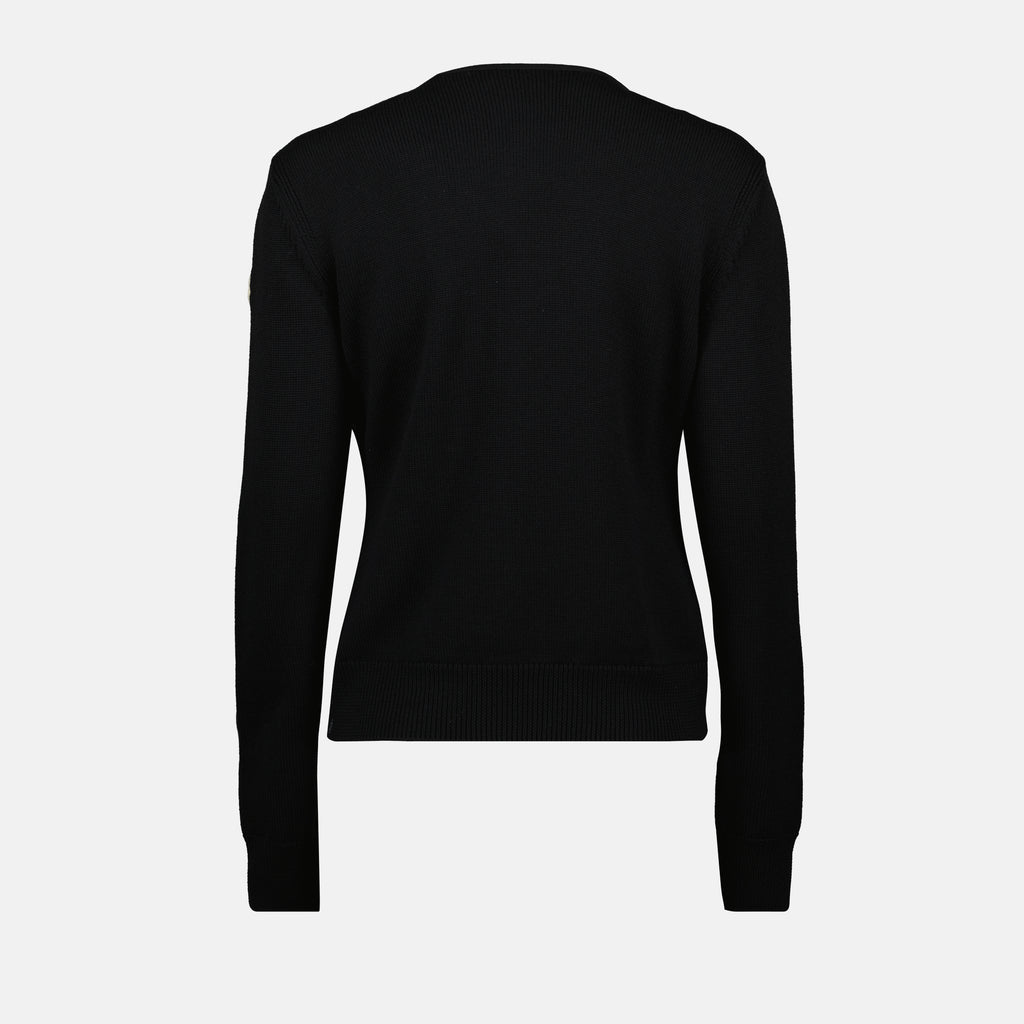 Image de l'article Cardigan bi-matière de la marque Moncler pour Femme - Saison Automne-Hiver 2025 - Vue détaillée_2