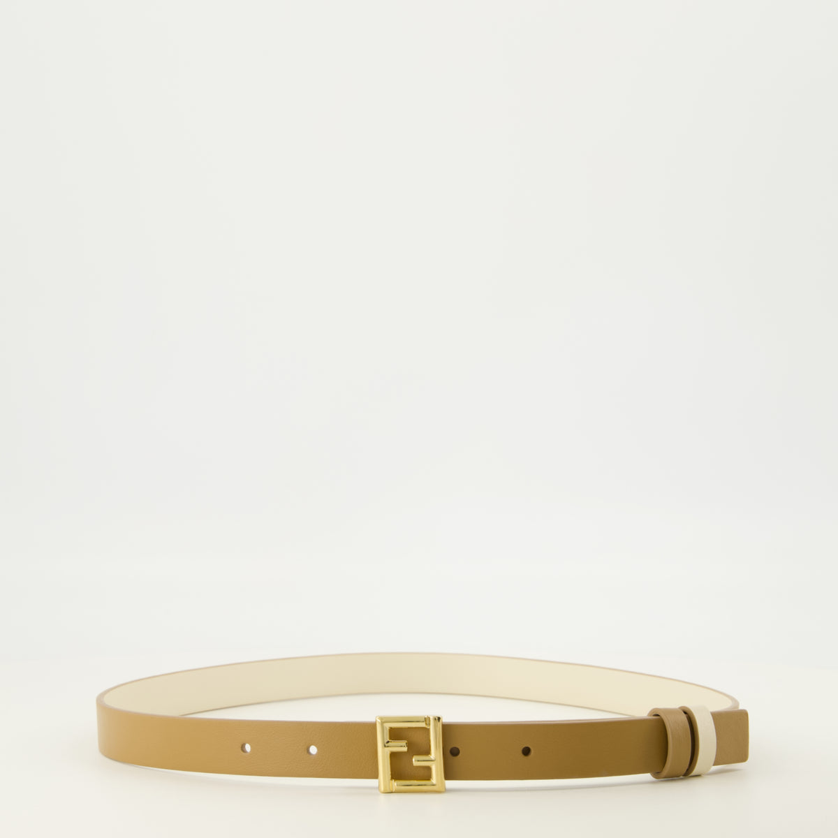 Ceintures Umkehrbarer FF Gürtel Fendi Marron Femme