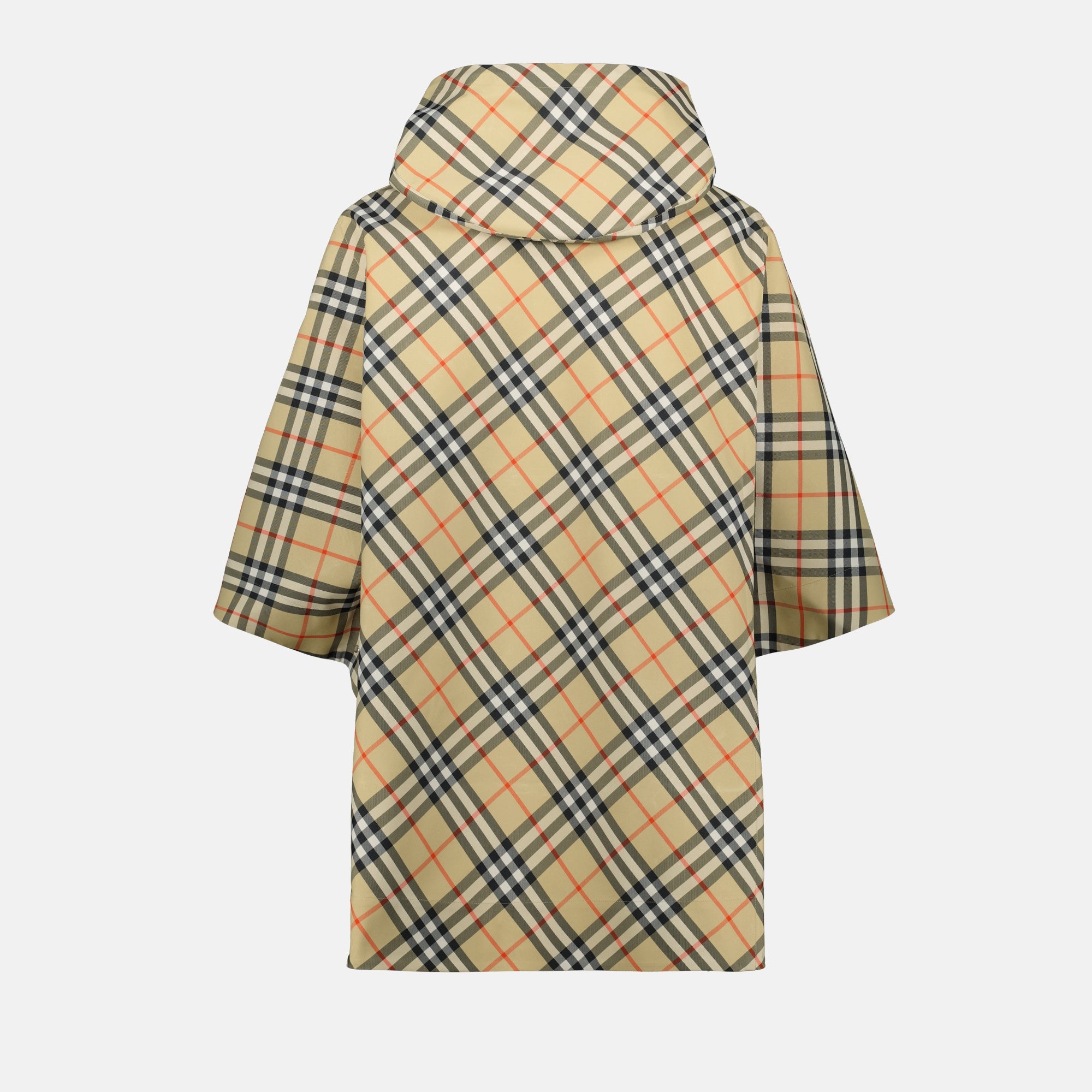 Vestes Cape à carreaux Check Burberry Beige Unisexe