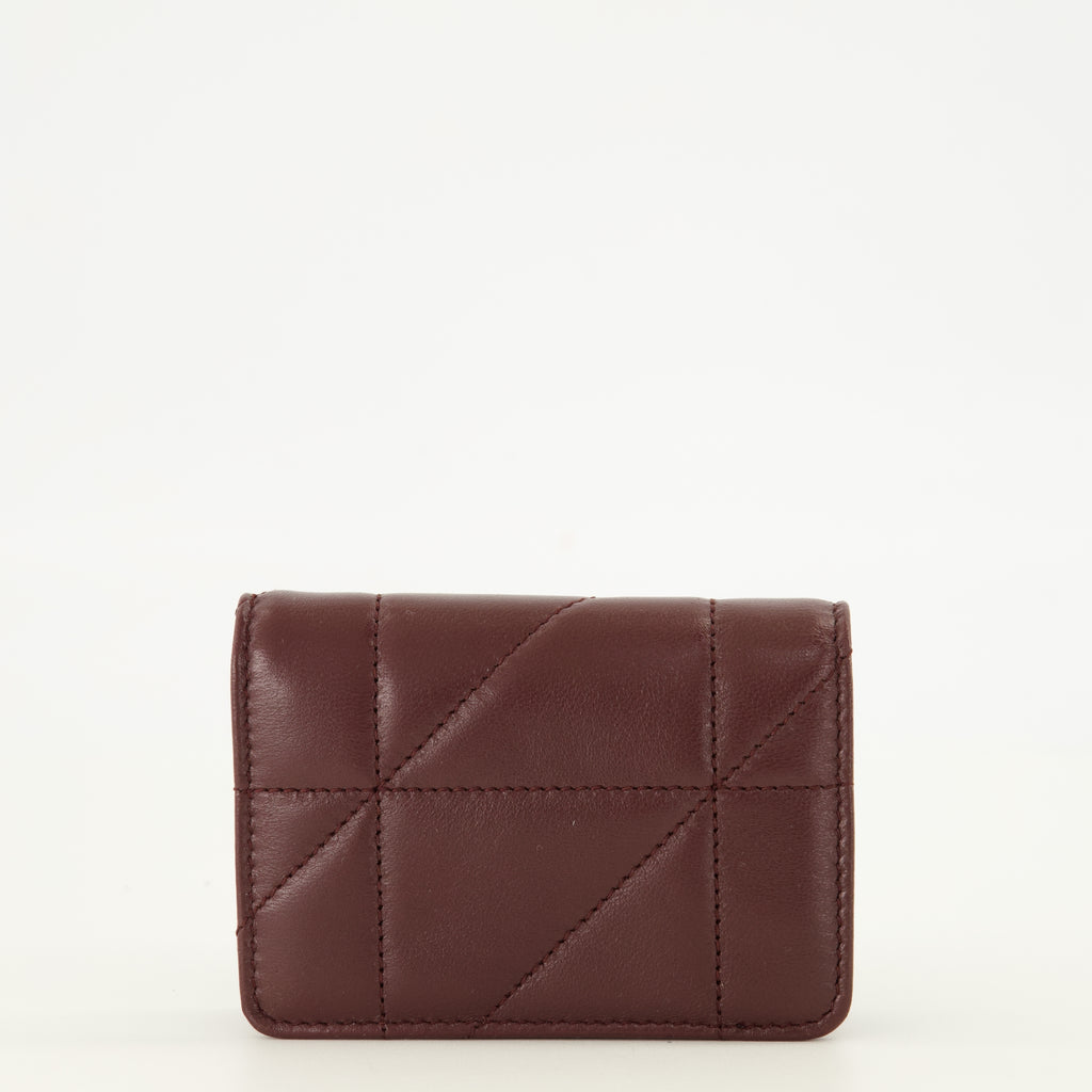 Petite maroquinerie Porte-cartes Jamie bordeaux Saint Laurent Bordeaux Femme