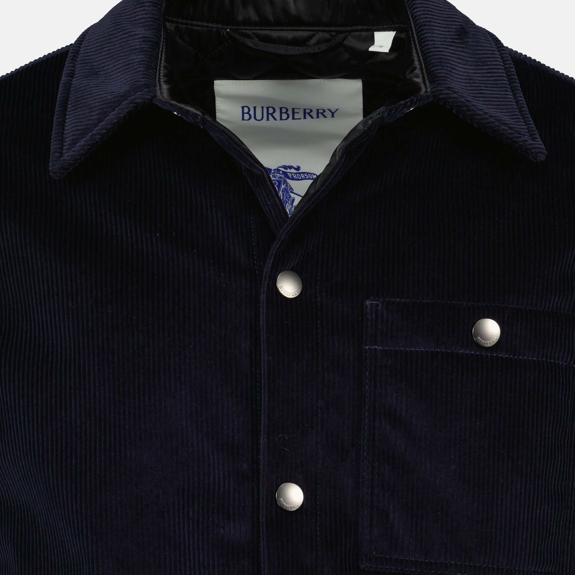 Immagine della Giacca in Velluto Corduroy da Uomo Burberry - Stagione Autunno-Inverno 2025 - Vista Dettagliata_2