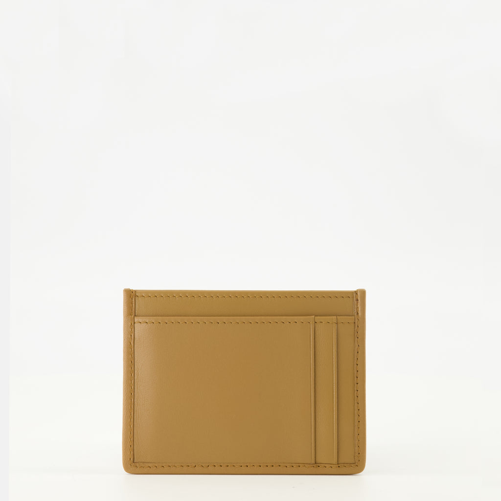 Immagine del porta carte in pelle trapuntata marrone del marchio Miu Miu per Donna - Stagione Primavera-Estate 2026 - Vista Posteriore