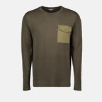 Maille Pull à poche Moncler Vert Homme