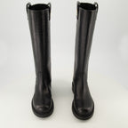 Imagen de las botas Filo de cuero negro de Fendi para mujer - Temporada Otoño-Invierno 2025 - Vista de cima do par de zapatos