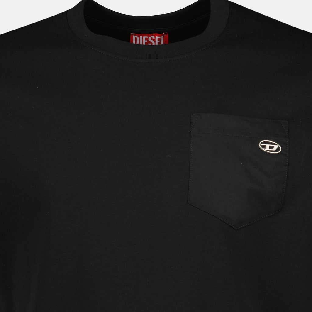 Image de l'article T-shirt T-Adjust noir de la marque Diesel pour Homme - Saison Printemps-Été 2026 - Vue détaillée_2