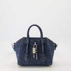 Borse a mano e a spalla Sac Antigona Toy en denim Givenchy Blu Femme