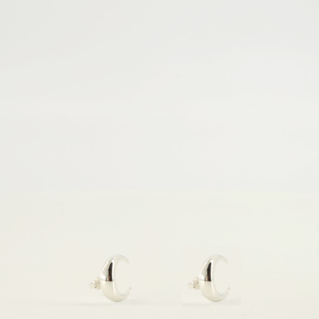 Bijoux Pendientes de Plata Moon Marine Serre Argenté Femme