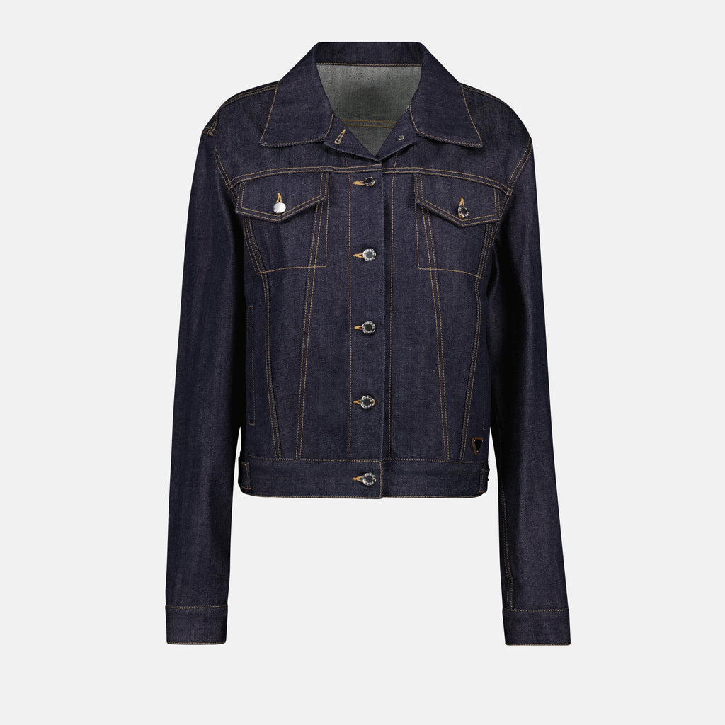 Vestes Veste en jean Prada Bleu foncé Femme