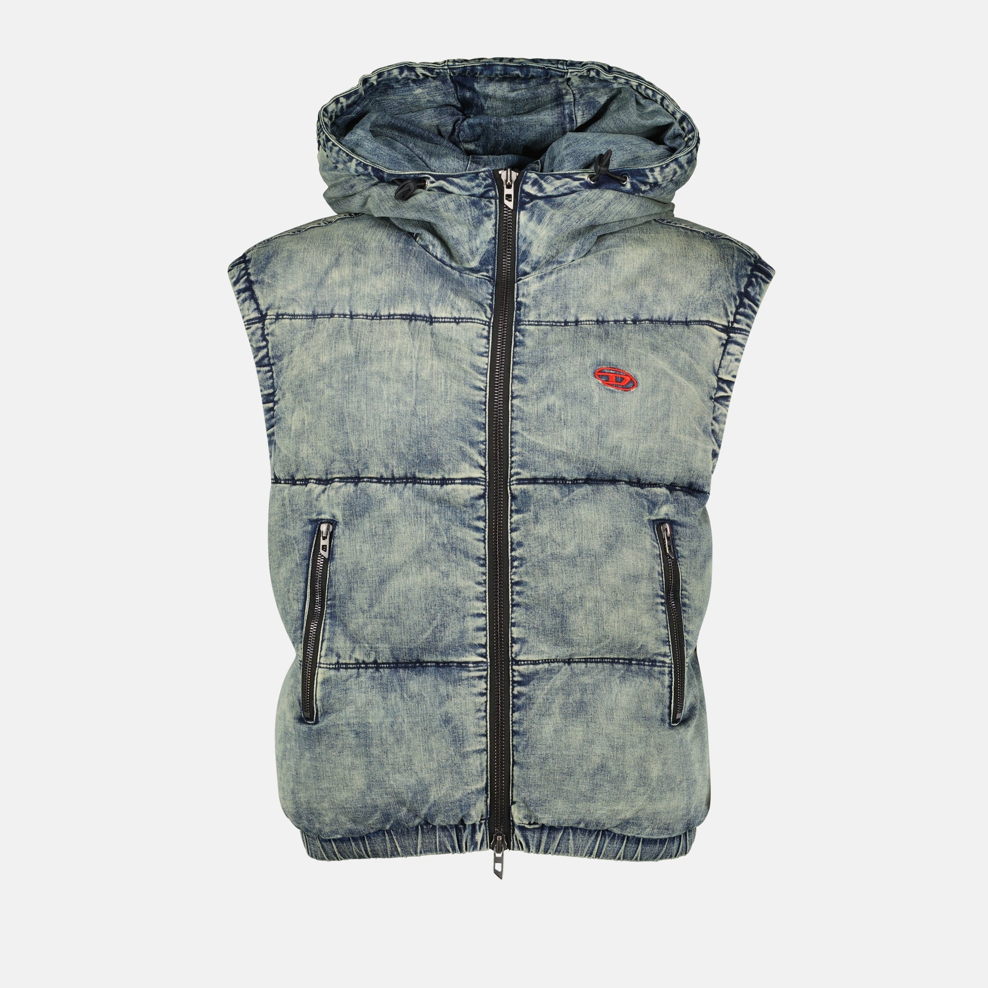 Vestes Doudoune W-Mons-SL sans manches Diesel Bleu Homme