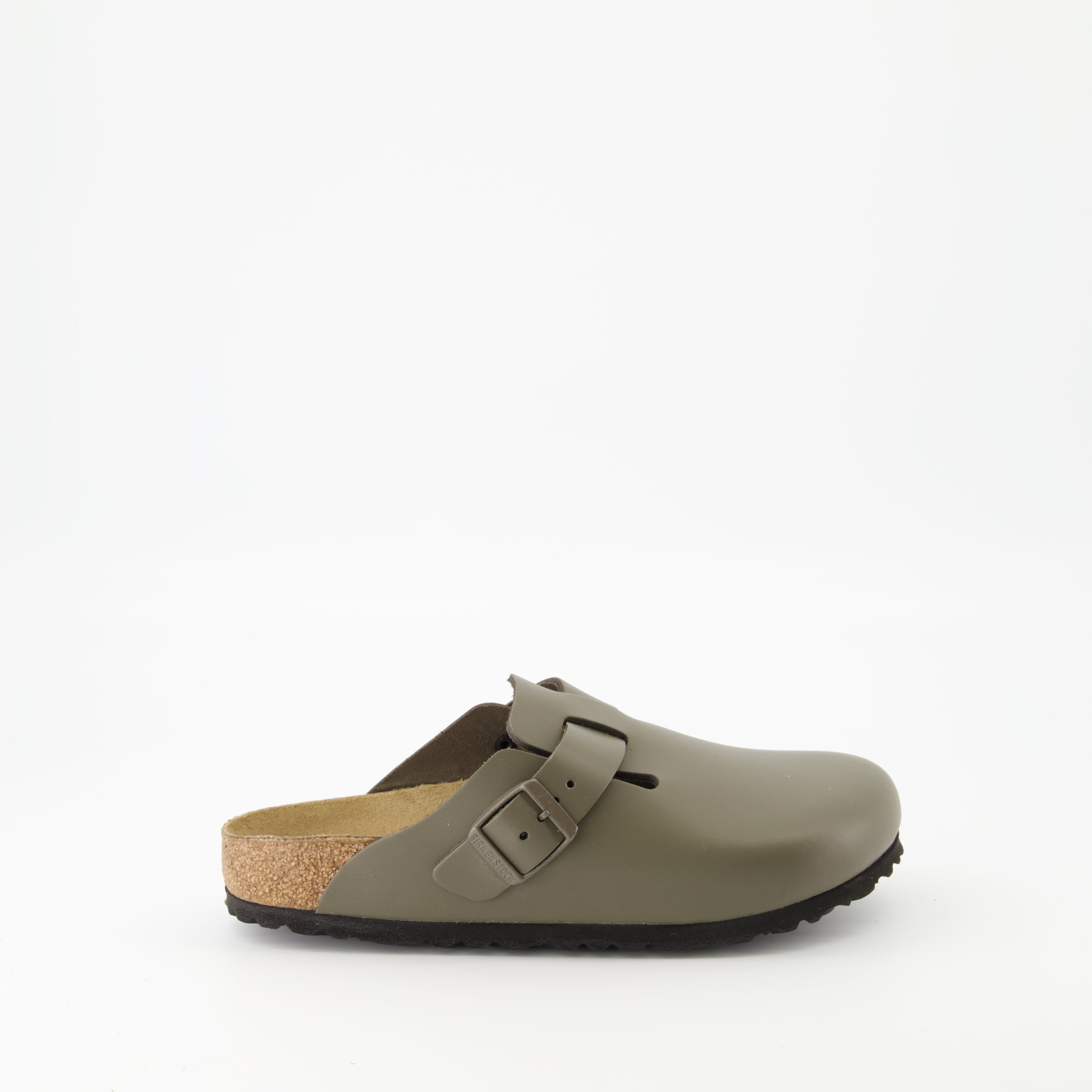 Chaussures ouvertes Mules Boston Birkenstock Kaki Femme