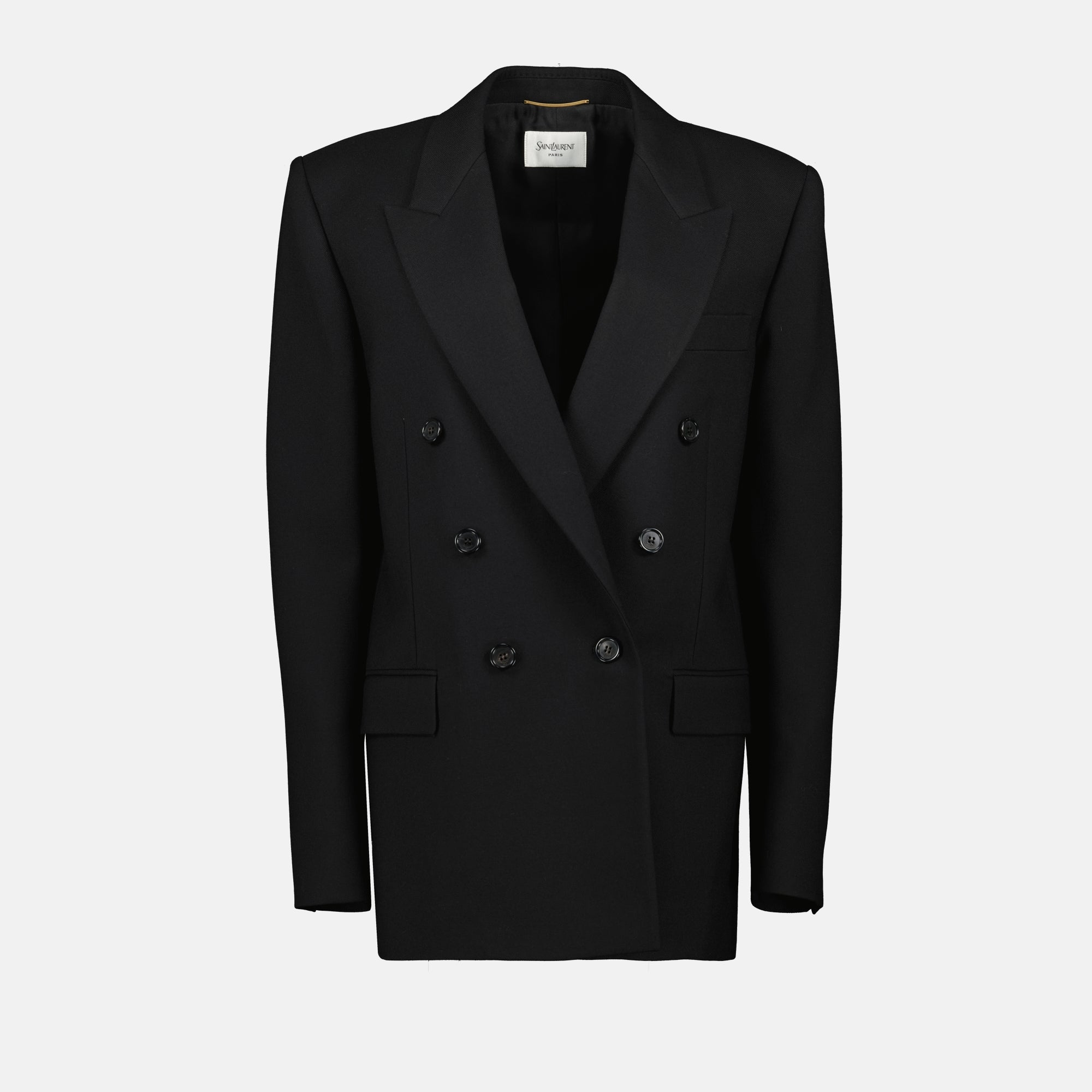 Image of the Cassandre Blazer by Saint Laurent for Women - Autumn-Winter 2025 - Front View