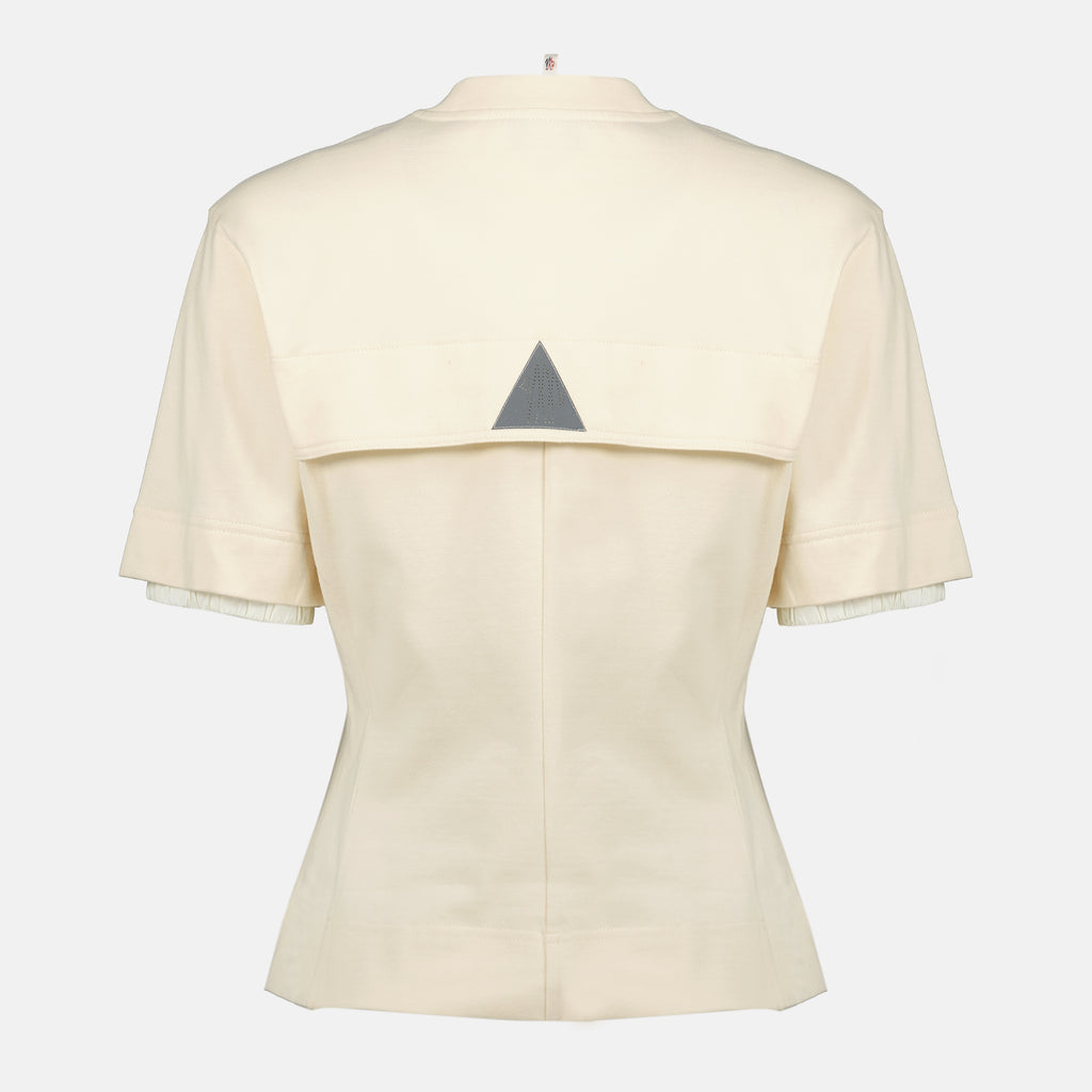 Image de l'article T-shirt logo blanc de la marque Moncler Grenoble pour Femme - Saison Printemps-Été 2026 - Vue de Dos