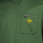 T-shirts T-shirt en coton Fendi Vert Homme