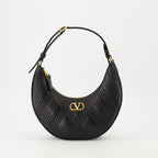 Sacs à main et épaule Mini sac Hobo Quiltie 67 Valentino Garavani Noir Femme