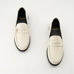 Mocassins Mocassins Le Loafer Saint Laurent Blanc Femme