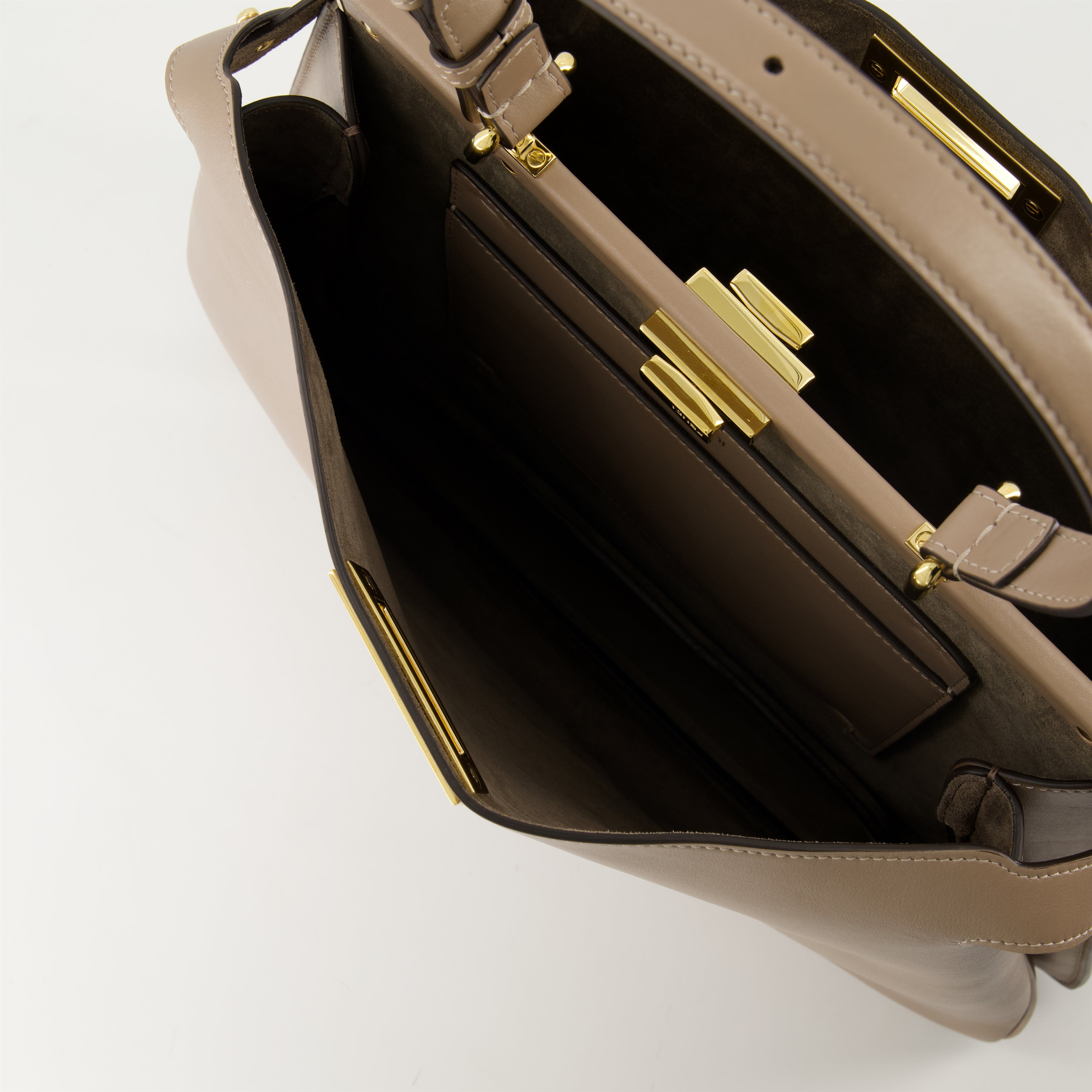 핸드백 및 숄더백 피카부 소프트 대형 가방 Fendi 베이지 Femme
