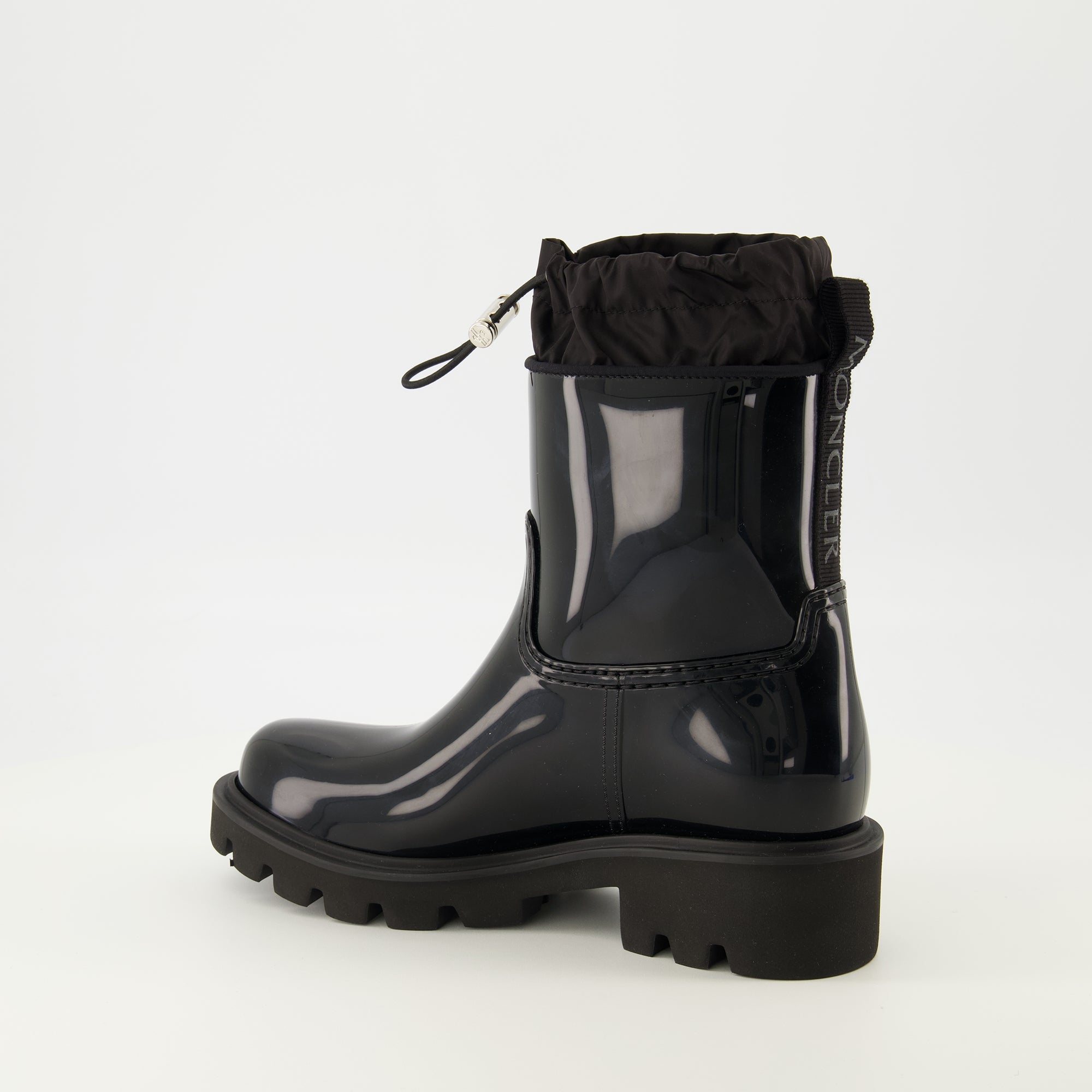 Image de l'article Bottines Kickstream noir de la marque Moncler pour Femme - Saison Printemps-Été 2026 - Vue trois quarts arrière droite