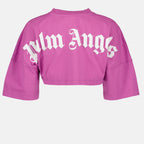 티셔츠 PWAA054S23JER001 3701 purple whi Palm Angels 보라 Femme