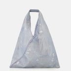 Sacs à main et épaule Borsa Effetto Denim Giapponese Mm6 Bleu Femme
