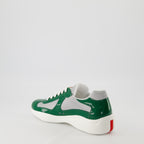 Baskets Baskets America's cup Prada Vert Homme
