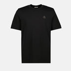 Image de l'article T-shirt logo en cuir de la marque Moncler pour Homme - Saison Automne-Hiver 2025 - Vue de Face