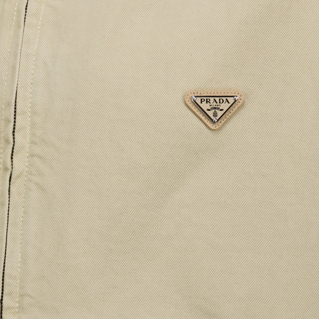Vestes Giacca in Denim Beige Prada Beige Homme