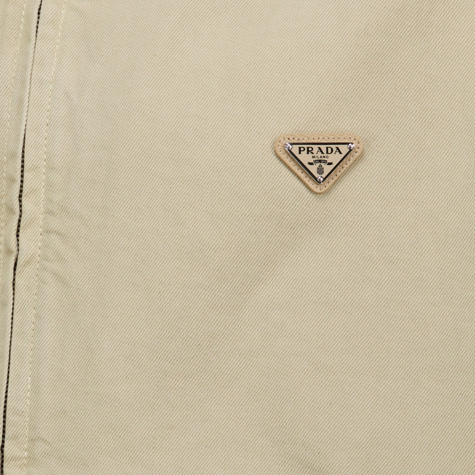 Vestes Beige Denim Jacket Prada Beige Homme