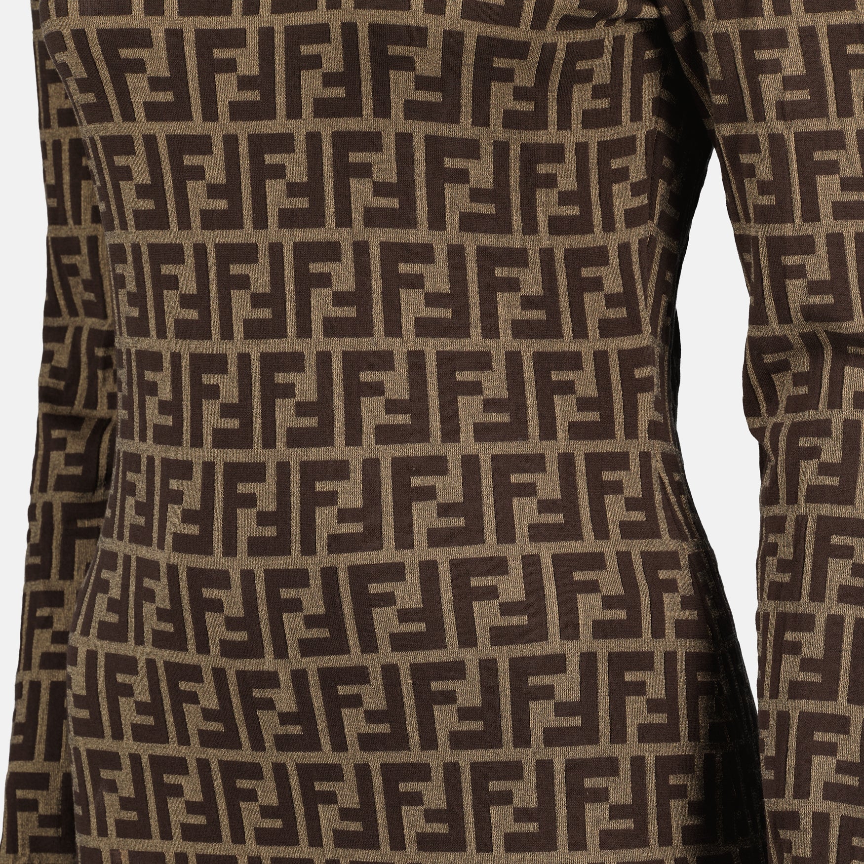 Vestidos FF Dress Fendi Marrom Femme
