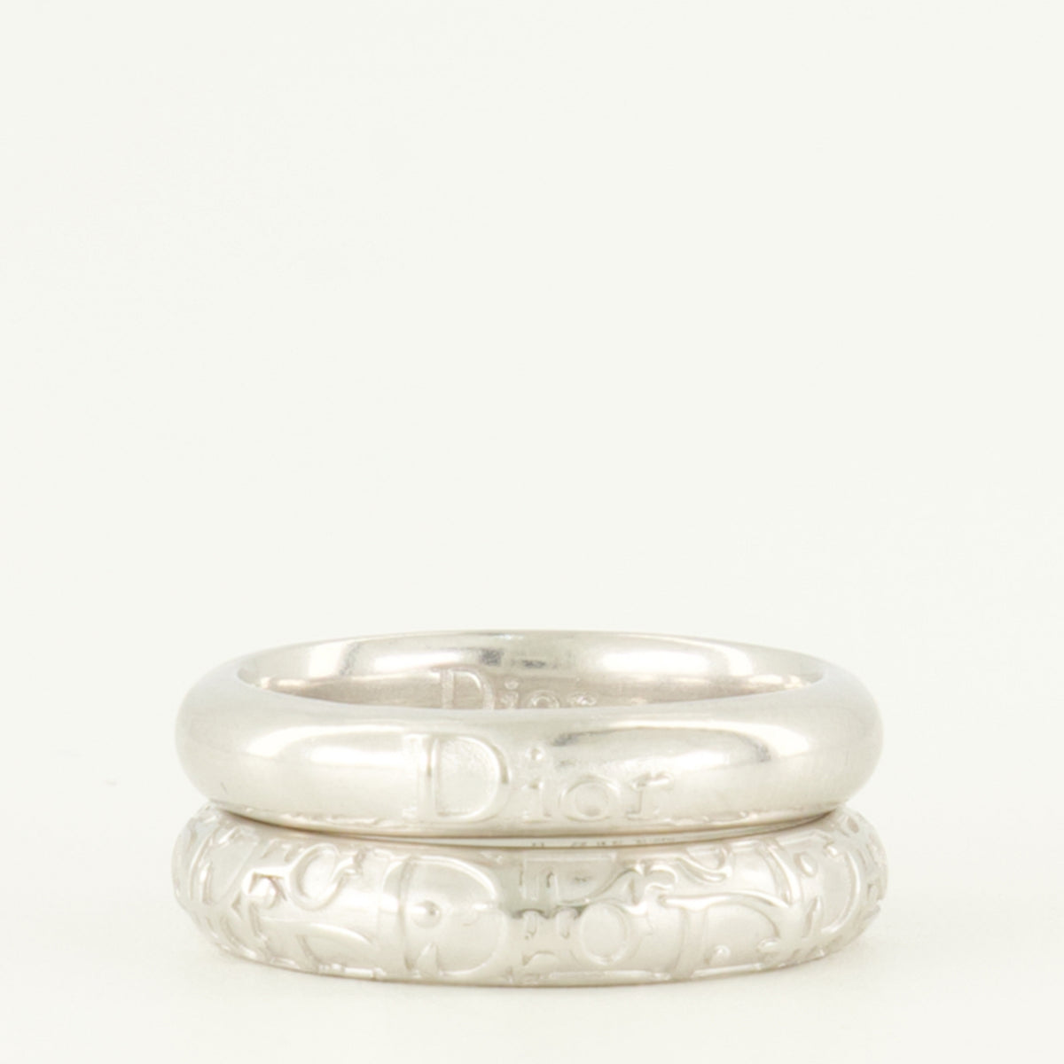 Bijoux Dior Oblique Ring Set Dior Argenté Homme