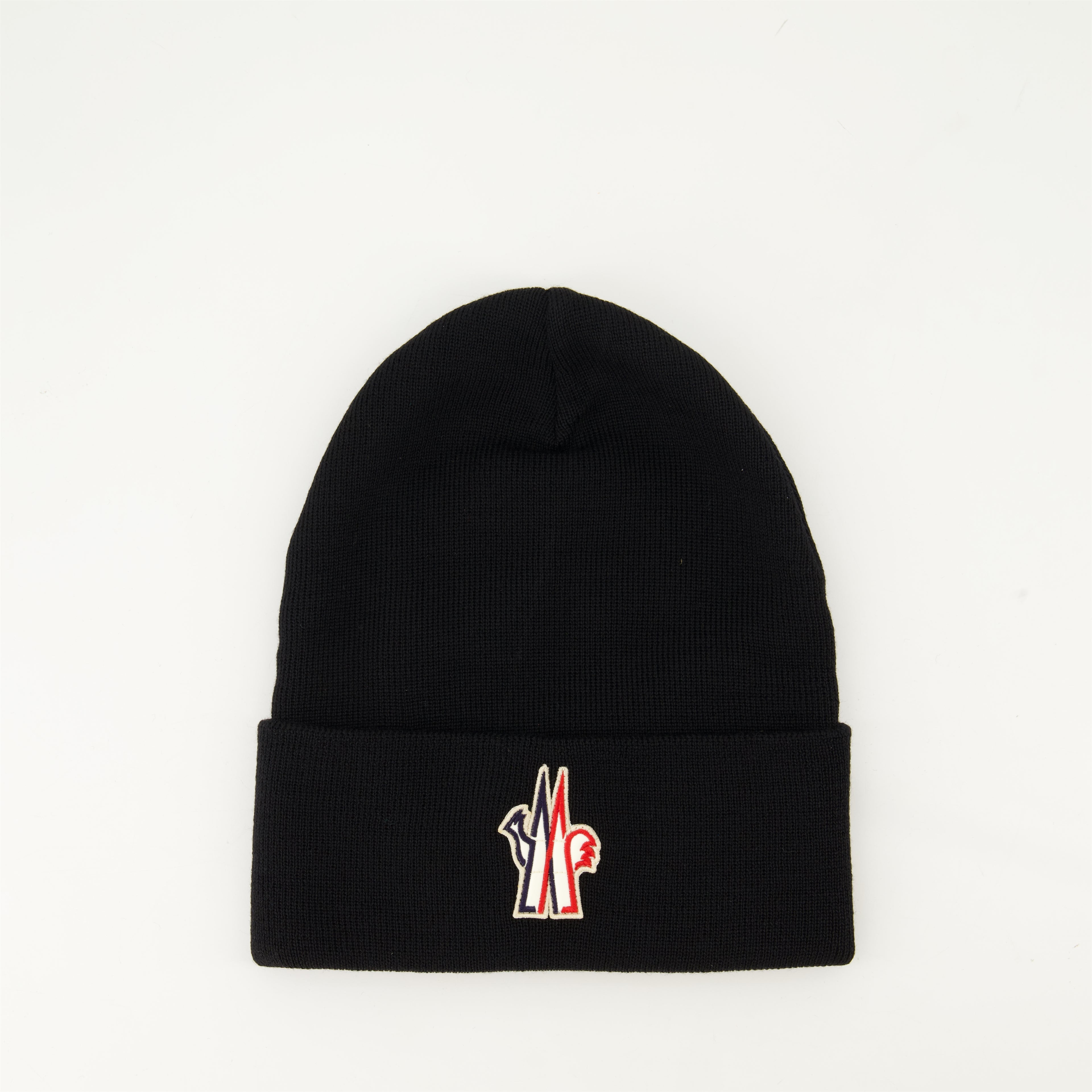 Hats, caps and beanies Bonnet en laine pure Moncler Grenoble Black Homme