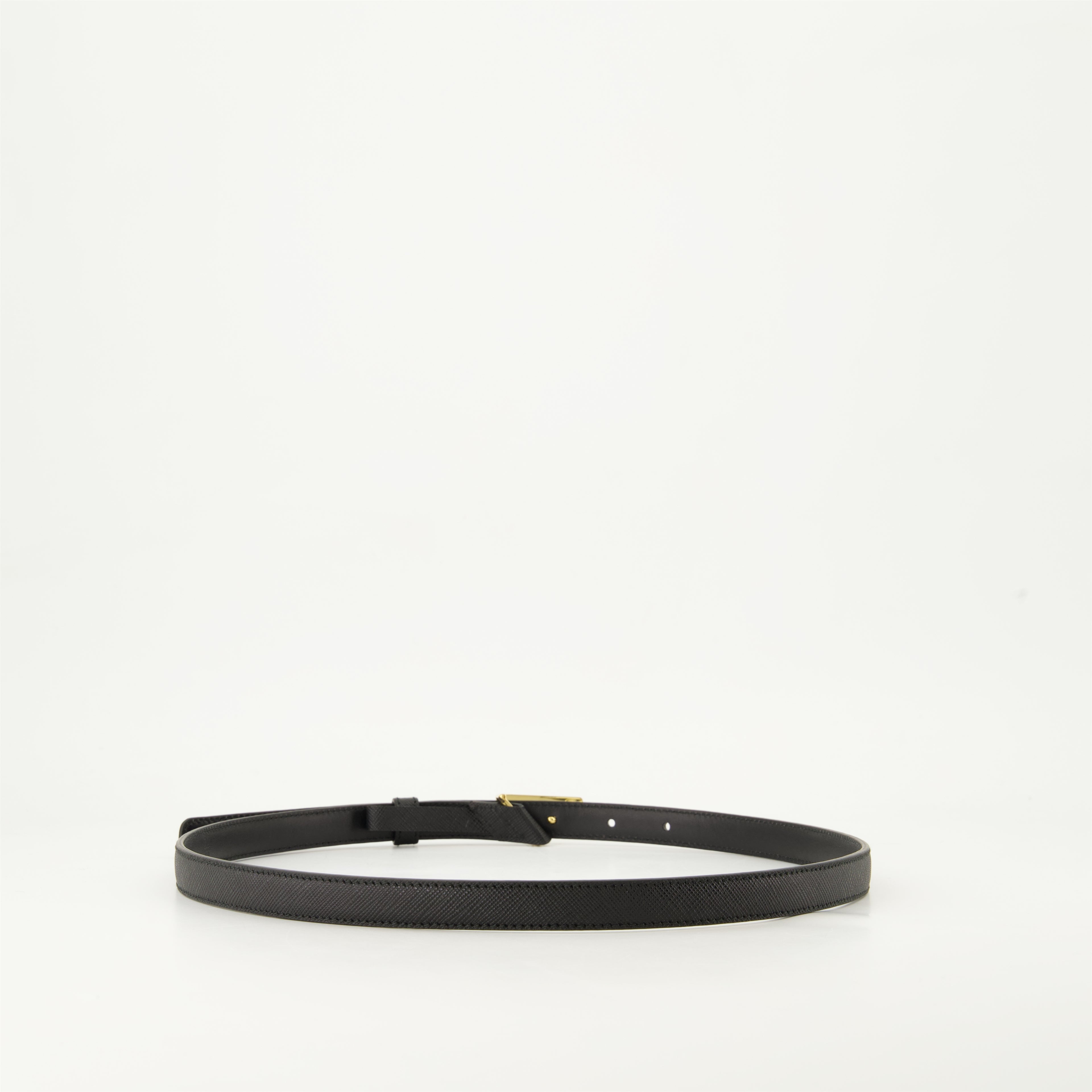 Belts Saffiano Slim Belt Prada Black Femme