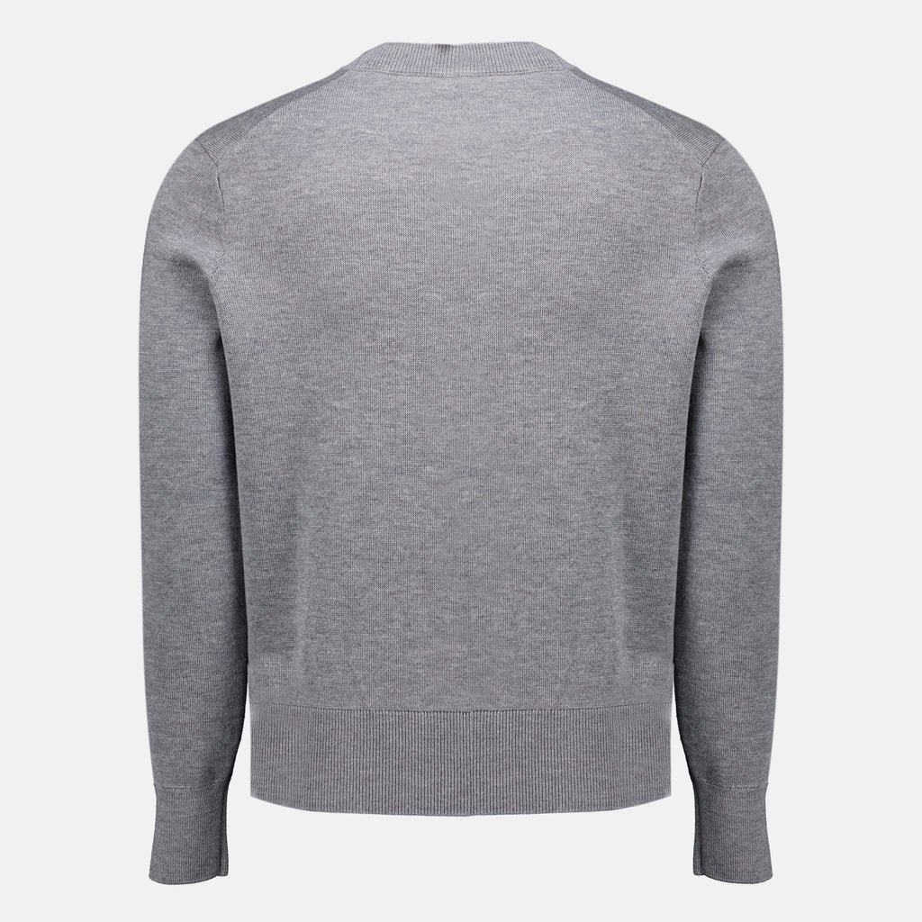 Maille Gray Wool Sweater Ami PARIS Gris Homme