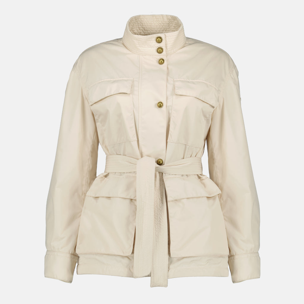 Bild des Moncler Damen Maitake Beigen Gürteljacke - Frühling-Sommer 2026 - Frontansicht