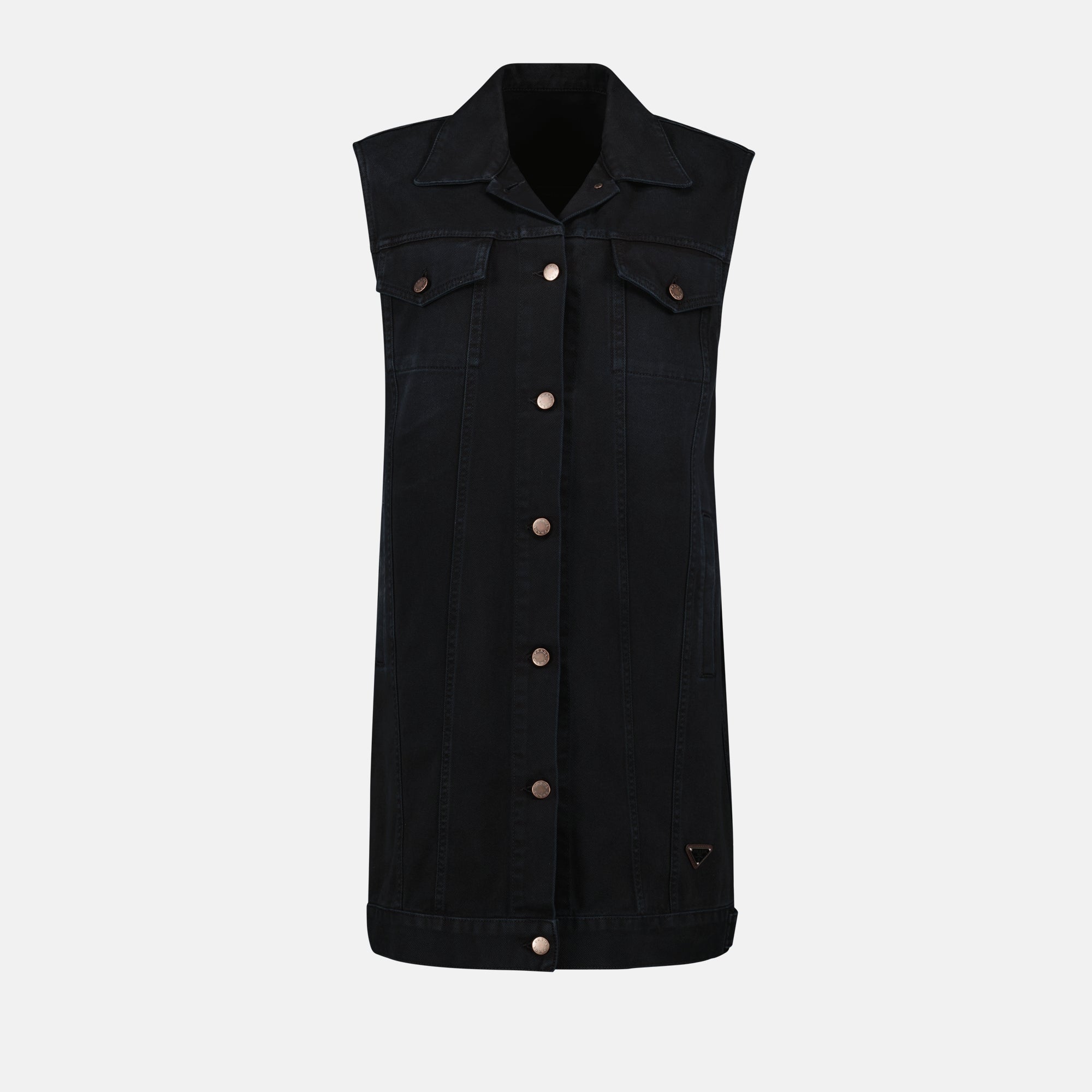 Vestidos Robe en jean Prada Preto Femme