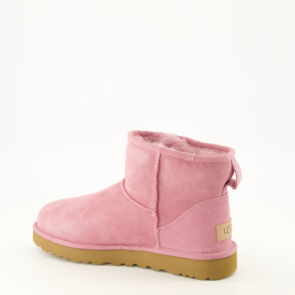 Bottines Bottines Classic mini II rose Ugg Rose Femme
