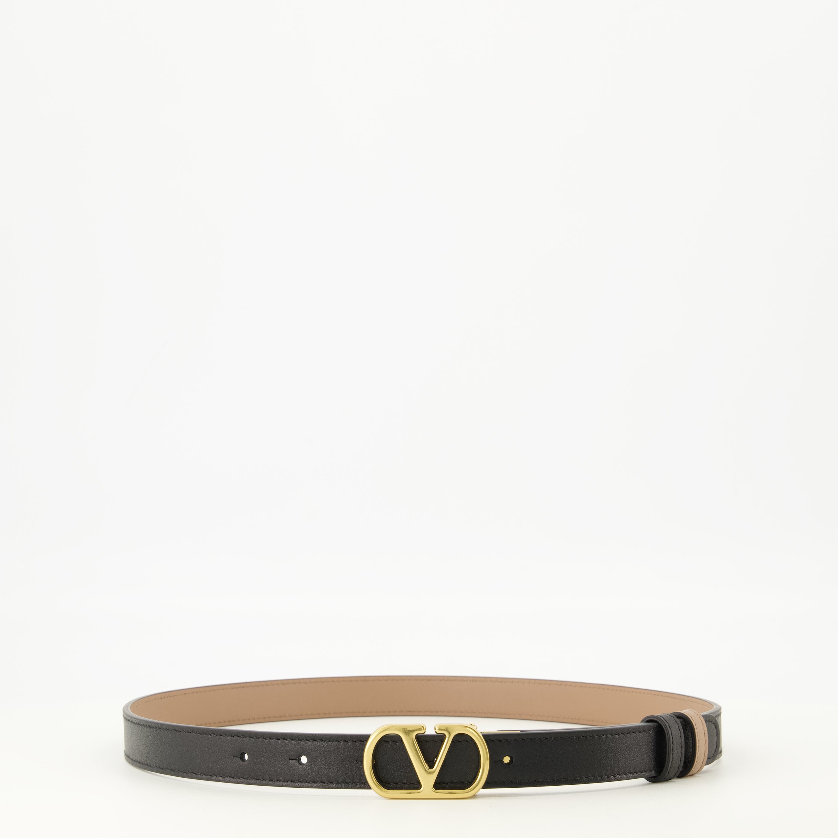 Ceintures Cintura Reversibile VLogo Beige e Nera 20 mm Valentino Garavani Beige Femme