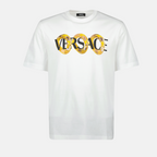 T-shirts T-shirt maxi chain Versace Blanc Homme