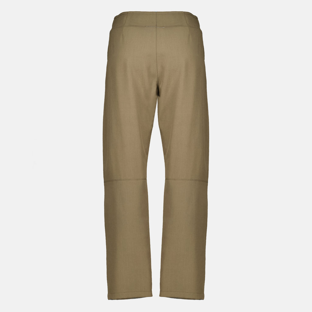 Pantalons Pantalon balloon kaki Mm6 Kaki Femme