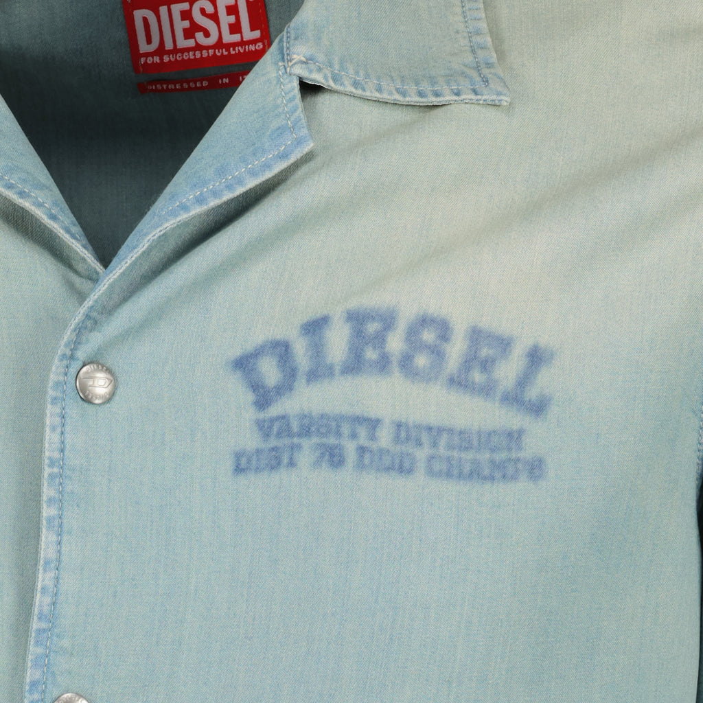 Image de l'article Chemise D-Banni effet denim de la marque Diesel pour Homme - Saison Printemps-Été 2026 - Vue détaillée_2