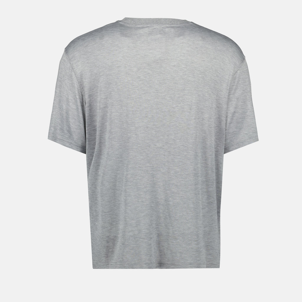 Immagine della T-shirt ricamata del marchio Ami PARIS per Unisex - Stagione Autunno-Inverno 2025 - Vista Dettagliata_2