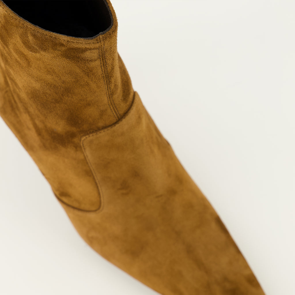 Bottines Bottines Opyum en suède marron Saint Laurent Marron Femme