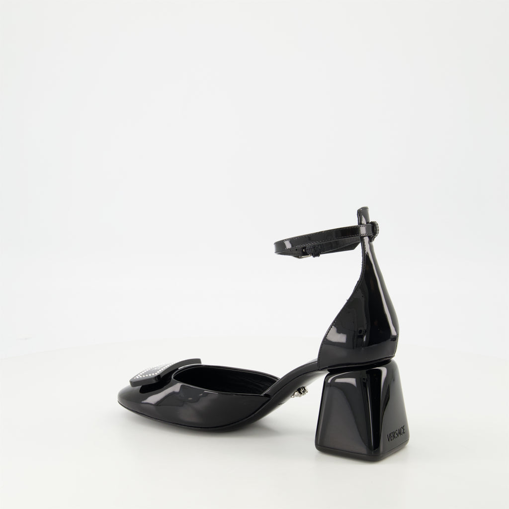 Escarpins Escarpins en cuir verni Versace Noir Femme