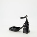 Escarpins Escarpins en cuir verni Versace Noir Femme