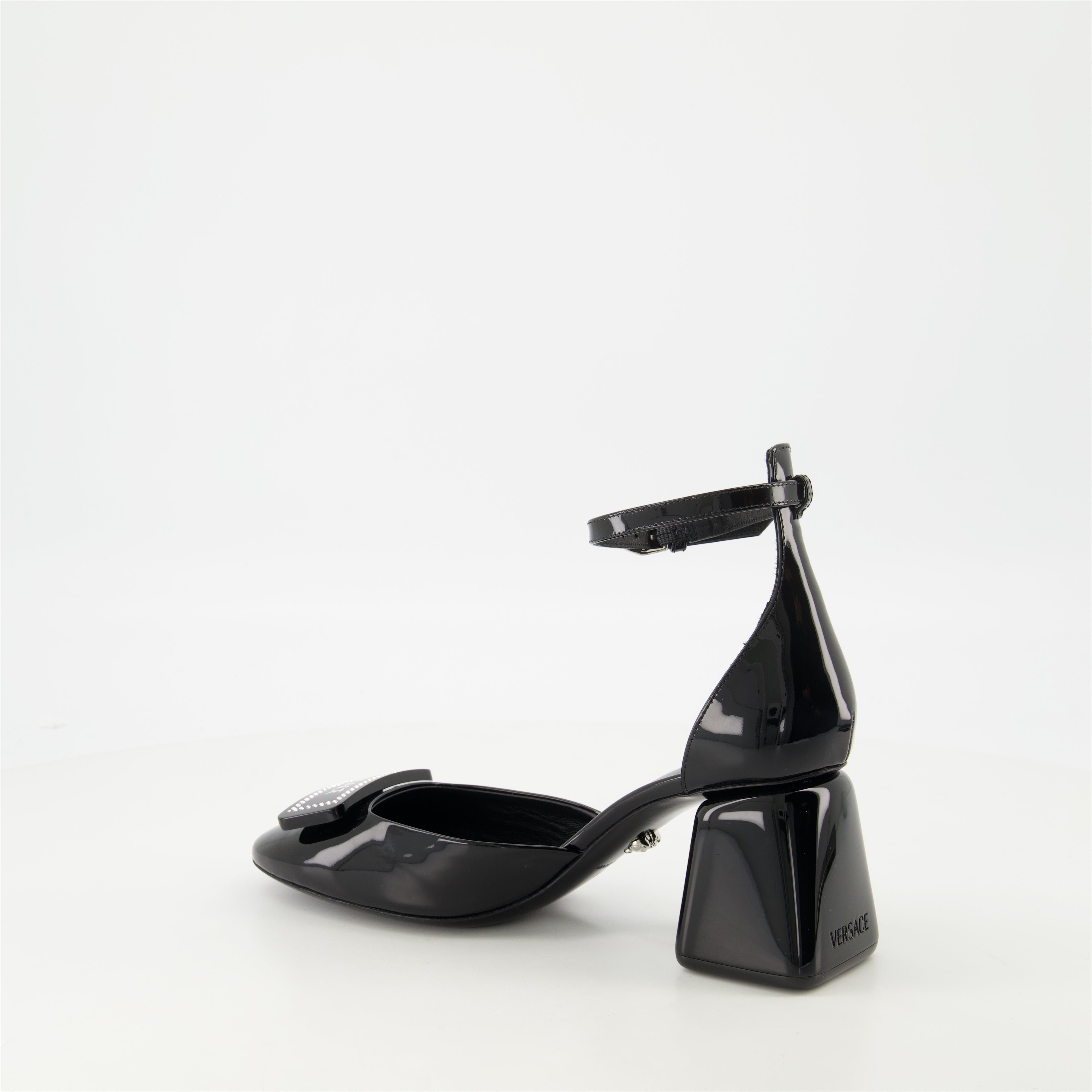 Escarpins Escarpins en cuir verni Versace Noir Femme