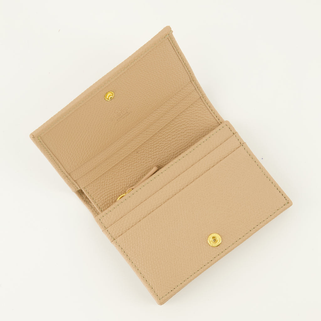 Petite maroquinerie Portefeuille Vlogo en cuir beige Valentino Garavani Beige Femme