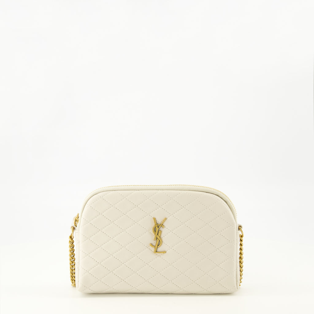 Immagine della borsa Gaby Camera bianca del marchio Saint Laurent per Donna - Stagione Primavera-Estate 2026 - Vista Frontale