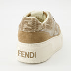 Baskets Baskets Fendi Match Fendi Marron Femme