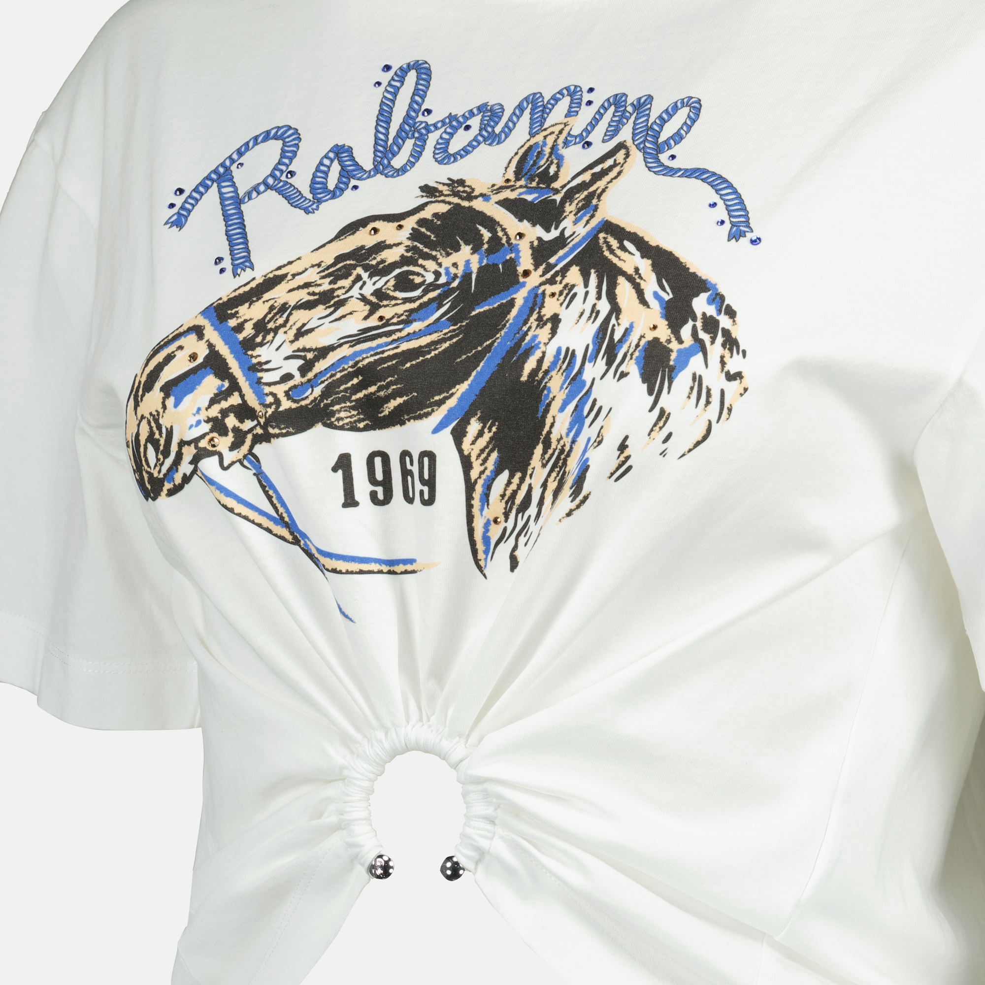 T-Shirts Bedrucktes Weißes T-Shirt Rabanne Weiß Femme
